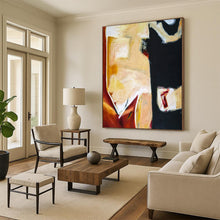 Load image into Gallery viewer, Warm - Toned Abstract Shapes - Fits Cozy Living Room & Art Studio Break Area LargeART2379