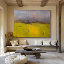 Load image into Gallery viewer, Yellow - Dominant Abstract Field Painting On Canvas DKH379