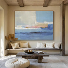 Load image into Gallery viewer, Understated Abstract Coastal Painting On Canvas DKH407