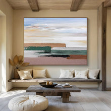 Load image into Gallery viewer, Minimalist Abstract Painting on Canvas - “Serene Horizons” DKH788