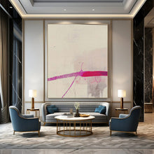 Load image into Gallery viewer, Subtle Pink Stroke Acrylic Art, Perfect for Bedroom & Reading Nook LargeART1045