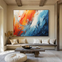 Load image into Gallery viewer, Hand - painted Dynamic Color Wave Acrylic Art for Energetic Home Gyms LargeART1704
