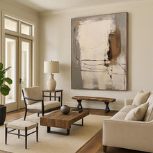 Load image into Gallery viewer, Gray - White - Black Abstract Lines Acrylic Art - Perfect for Loft & Creative Studio Decor LargeART0539