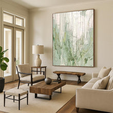 Load image into Gallery viewer, Green Line - Drawn Abstract Art, Good for Botanical Studio & Zen Meditation Space LargeART2280