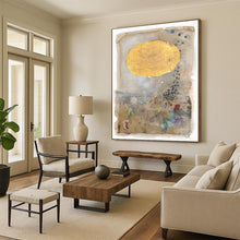 Load image into Gallery viewer, Mixed Media Abstract Painting with Gold, Perfect for Art Gallery & Sophisticated Home Office LargeART1814