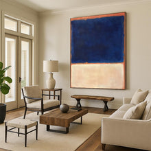 Load image into Gallery viewer, “Blue and Orange Color - Field” - Rothko - Style Art on Canvas DKH1622