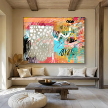 Load image into Gallery viewer, Color Explosion Abstract Art for Bohemian Studio & Trendy Café DKH068