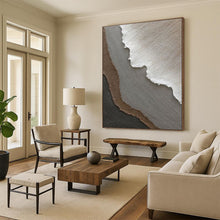 Load image into Gallery viewer, Neutral Textured Layers – Minimalist Mixed - Media DTP269