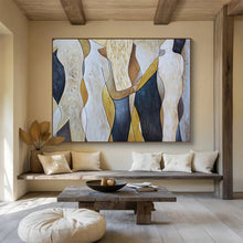 Load image into Gallery viewer, Abstract Figurative Painting on Canvas - “Shapes in Harmony” DKH731