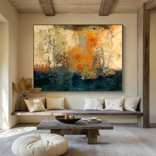 Load image into Gallery viewer, Warm - Toned Abstract Landscape Painting On Canvas DKH378