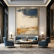 Load image into Gallery viewer, Textured Abstract with Plant, Ideal for Bohemian Bedroom & Nature - Inspired Study LargeART1341