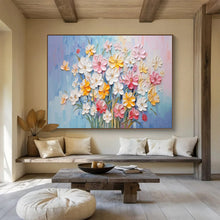 Load image into Gallery viewer, “3D Floral Bouquet” - Textured Abstract Acrylic Flowers, For Garden Room and Powder Room DLZ210