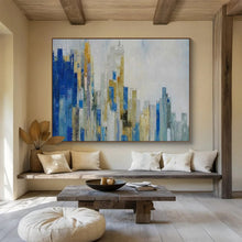 Load image into Gallery viewer, Hand - painted Abstract Cityscape Acrylic Art for Urban Loft Decor LargeART1659