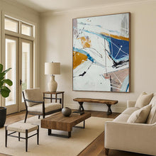 Load image into Gallery viewer, “Bold Strokes & Hues” – Colorful Abstract Acrylic with Dynamic Linework DTP049