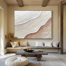Load image into Gallery viewer, Textured Earth Layers - Natural Living Room Art LargeART1553