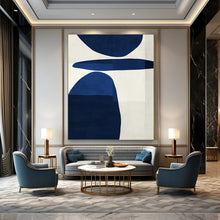 Load image into Gallery viewer, Bold - Blue Geometric Abstract Acrylic Art, Nice for Modern Corporate Lobby & Stylish Home Bar LargeART1063