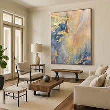 Load image into Gallery viewer, Colorful Abstract with Gold Accents Acrylic Art - Ideal for Bohemian - chic Living Room & Creative Studio LargeART0582