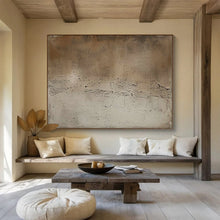 Load image into Gallery viewer, “Neutral Textured Abstract” - Minimalist Abstract Acrylic, Fits Industrial - Style Loft and Art Studio DLZ255