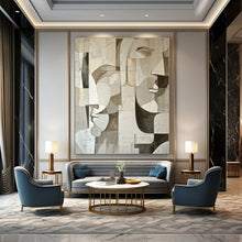 Load image into Gallery viewer, Cubist Face Abstract Painting, Perfect for Art - Lover’s Study & Modern Gallery Wall LargeART1388