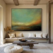 Load image into Gallery viewer, Abstract Landscape Painting on Canvas - “Ethereal Dusk” DKH778