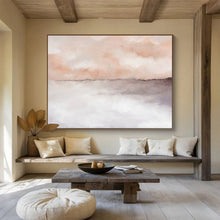 Load image into Gallery viewer, Blush - Toned Abstract Sea Painting On Canvas DKH418