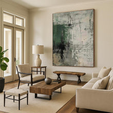 Load image into Gallery viewer, Green - Gray Abstract Art for Bohemian Home & Creative Studio LargeART0859