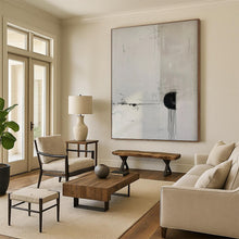 Load image into Gallery viewer, Large - Scale Minimalist Black - White Abstract Acrylic for Modern Living Room LargeART0274