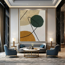 Load image into Gallery viewer, Geometric Color Block Abstract Painting, Perfect for Modern Kids’ Room & Creative Office LargeART1421