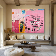 Load image into Gallery viewer, Pink Abstract Expression Large - Scale Hand - painted Abstract Acrylic Art DLZ198