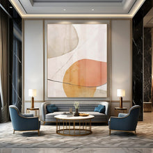 Load image into Gallery viewer, Earthy - Toned Abstract Layers Acrylic Art, Ideal for Bohemian - Style Living Room & Nature - Inspired Studio LargeART1059