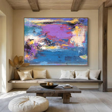 Load image into Gallery viewer, Vibrant Color - Blended Abstract Painting for Modern Living Room & Creative Studio DKH161