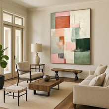 Load image into Gallery viewer, Pastel Color - Block Abstract Art, Suited for Scandinavian Nursery & Minimalist Living Room LargeART2299