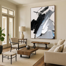 Load image into Gallery viewer, Custom Large Monochrome Textured Abstract - Great for Modern Loft & Art - Focused Gallery LargeART0777