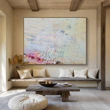 Load image into Gallery viewer, Soft Yellow & Subtle Abstract Art for Calm Reading Nook & Minimalist Nursery DKH066