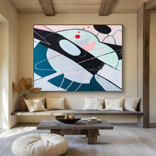 Load image into Gallery viewer, Playful Geometric Abstract Painting on Canvas DKH549