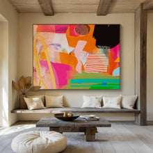 Load image into Gallery viewer, Playful Shape Abstract Painting for Kids’ Playroom & Creative Coworking Space DKH205