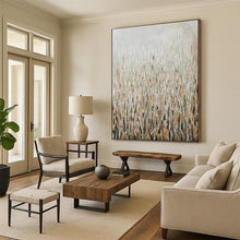 Load image into Gallery viewer, Neutral - Toned Tall Grass Abstract Painting, Ideal for Nature - Themed Bedroom & Relaxing Spa LargeART1889