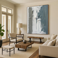 Load image into Gallery viewer, Large - Scale Gray Abstract Art for Minimalist Bedroom & Modern Office LargeART0494