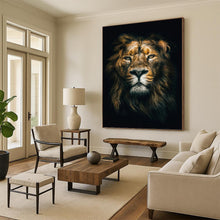 Load image into Gallery viewer, “Realistic Lion Portrait” - Hyperrealist Animal Art on Canvas DKH1618