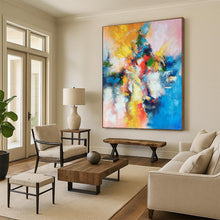 Load image into Gallery viewer, Grand Hand - painted Vivid Abstract Fusion Acrylic Art for Creative - Themed Sunrooms LargeART0227