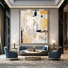 Load image into Gallery viewer, Neutral Geometric Abstract Acrylic Art, Perfect for Office & Dining Area LargeART1035
