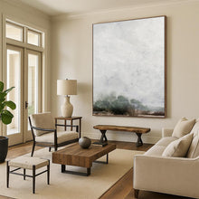 Load image into Gallery viewer, Misty Horizon in Gray – Abstract Landscape Oil Painting with Subtle Textures DTP221