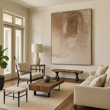 Load image into Gallery viewer, “Abstract Brown Sketch” - Minimalist Line Art on Canvas DKH1659