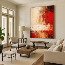 Load image into Gallery viewer, Oversized Warm - Tone Abstract Art for Rustic Living Room & Southwestern - Style Restaurant LargeART0481