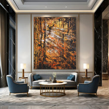 Load image into Gallery viewer, Autumn Forest Abstraction Art for Rustic Cabin & Nature - Themed Restaurant LargeART0921