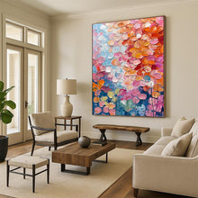 Load image into Gallery viewer, “Textured Flower Petals” - Impasto Floral Art on Canvas DKH1657