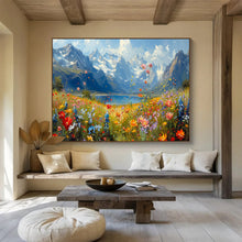 Load image into Gallery viewer, Mountain Meadow Abstract Painting for Nature - Inspired Office & Outdoor - Lover’s Bedroom DKH256