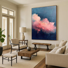 Load image into Gallery viewer, Dramatic Pink & Blue Cloud Abstract, Ideal for Bold Living Room & Creative Studio LargeART1976