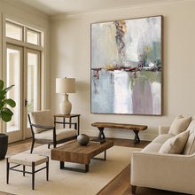 Load image into Gallery viewer, Oversized Reflective Abstract Landscape Art for Lakeside Home & Relaxation Lounge LargeART0403