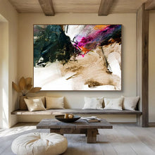 Load image into Gallery viewer, Expressive Abstract Ink - Style Painting On Canvas DKH394